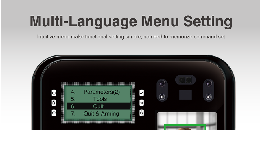 Multi-language menu setting - Soyal AR-837EA