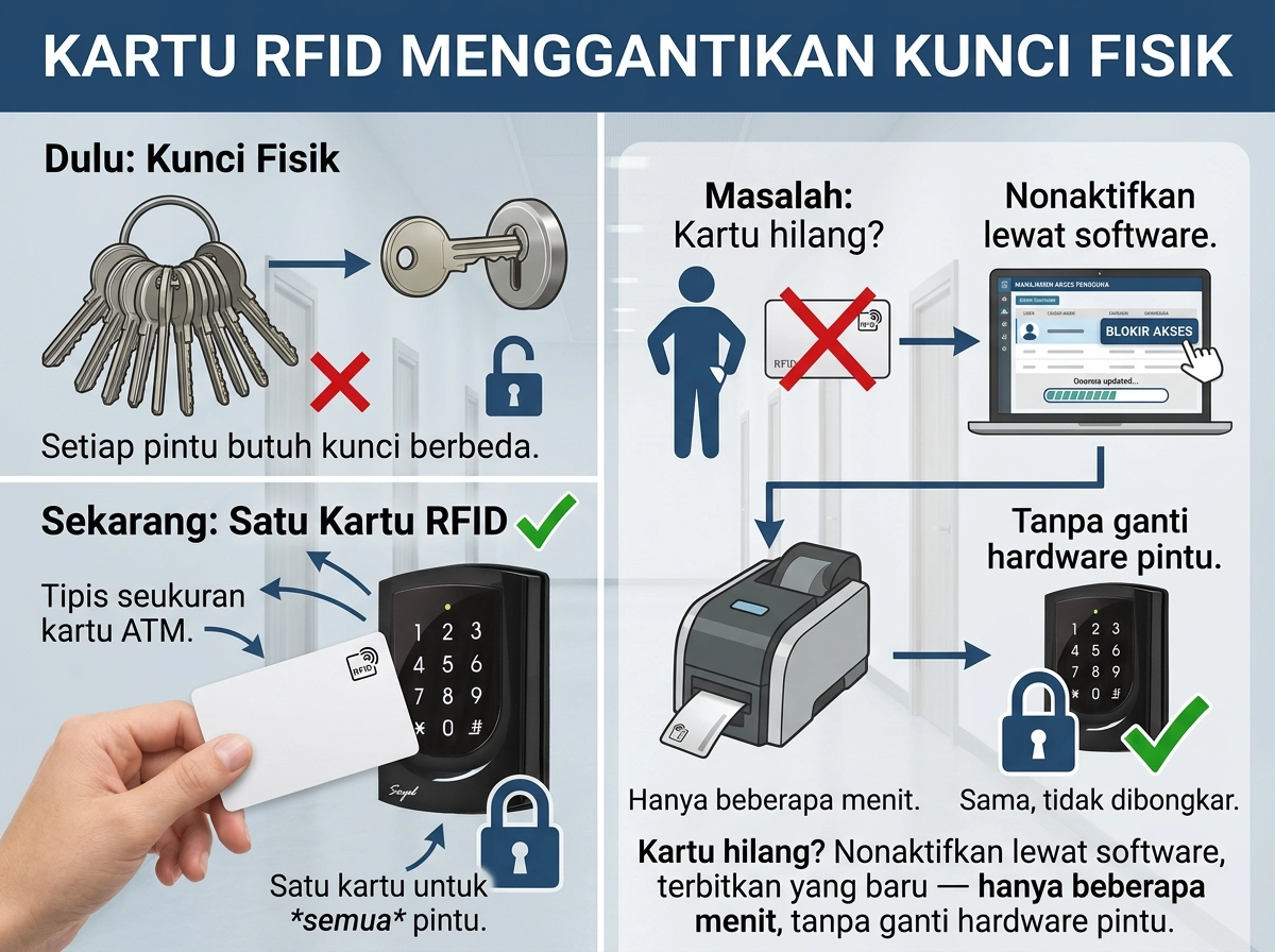 Solusi Soyal RFID Card Access - Kartu RFID Menggantikan Kunci Manual - WEBP
