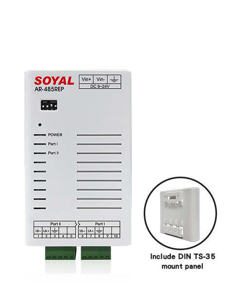 Soyal Dual Isolated Half-Duplex RS-485 Repeater